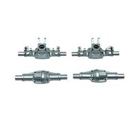 GTVNPOA Rc Accessories Parts For FMS FCX24M For Camel Trophy D90 D110 For Discovery 1/24 Metal Front And Rear Axle Shells Upgrade Remote Control Car Of The(Gray)