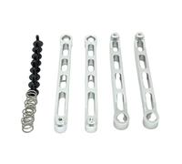 GTVNPOA Rc Accessories Parts For MN82 LC79 MN82S 1:12 Front Axle Pull Rod Set RC Car Parts Model Accessory Assemble Replace Modified Upgrade Replacement(Silver)