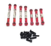 GTVNPOA Rc Accessories Parts For SuBo BG1513 BG1518 1/12 Metal Retrofit Adjustable Pull Rod RC Car Parts Upgrade Model Accessory Replace Repair Modified(Red)