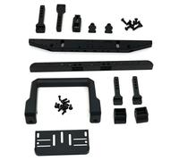 GTVNPOA Rc Accessories Parts For TRX-4 For Defender 1/10 Aluminum Bull Bar Front Rear Bumper With Winch Tow Hook Mount Model RC Crawler Upgrade Parts(1set)