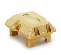 GTVNPOA Rc Accessories Parts For TRX-4M For Bronco For Defender 1/18 1PCS Brass Front Rear Axle Diff Cover 15g RC Crawler Car Upgrade Parts Replacement(Yellow)