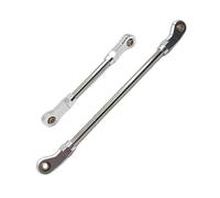 GTVNPOA Rc Accessories Parts For WLtoys 104006 104010 104020 104026 Metal Steering Rod And Servo The Front Axle Suitable RC Car Parts Upgrading Modified(Silver)