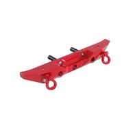 GTVNPOA Rc Bumpers Parts Compatible With MN128 1/12 RC Car Upgrade Metal Rear Bumper Pull-out Trailer Modification Trailer Hook Parts Rc Crawler Bumper(Red)