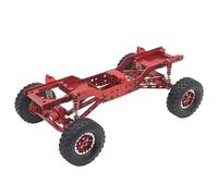 GTVNPOA RC Car Chassis Frame For MN For MN78 1/12 Metal Front And Rear Door Bridge Frame For Chassis Model RC Car Upgrade And Modification Parts(Red)