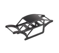 GTVNPOA RC Car Chassis Frame For TRX4M For Defender For Bronco For 1/18 RC Carbon Fiber Frame Rail Carbon Fiber Comp For Chassis Kit Car For Rock Crawler Upgrade Parts(Black)