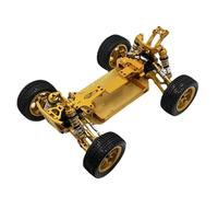 GTVNPOA RC Car Chassis Frame For WLtoys 144010 144001 144002 1/14 Metal Frame Kit Remote Control RC For Racing Car Modified Upgrade Accessories(Yellow)
