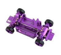 GTVNPOA RC Car Chassis Frame For Wltoys 284131 K969 K989 For Mini-Q 1/28 Metal Frame Equipment Kits 4X4 RC Drift For Racing Car Accessories(Purple)