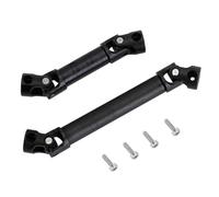 GTVNPOA RC Car Drive Shafts For Axial For SCX24 AXI00002 For JLU AXI00001 C10 For Bronco AXI00006 Base Camp 1/24 RC Crawler CNC Steel Center Drive Shaft(Black)