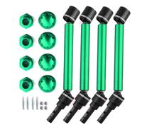 GTVNPOA RC Car Drive Shafts For Traxxas 2.0 V2 89076-4 For WideMaxx 1/10 RC Car Upgrade Parts 4pcs 8996X Extended Drive Shaft CVD With Wheel Hex(Green)