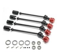 GTVNPOA RC Car Drive Shafts For Traxxas For Maxx For Widemaxx 89086-4 8996x 1:10 Rc Crawler Rc Car Models Metal Upgrade Parts Steel Extended Drive Shaft Cvd Kit(Black1)