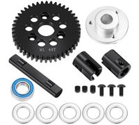 GTVNPOA RC Car Toys Parts For ARRMA For FELONY 6S For BLX 1/7 Steel Spur Gear Center Solid Axle Diff Set M1 42-48T RC Car Upgrade Parts(44T)