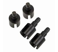 GTVNPOA RC Diff Cup For HSP 02032 For Redcat For Volcano EPX Pro 1/10 RC Car Upgrade Parts Monster Truck Replacement 4x Steel Drive Cup C(Black)