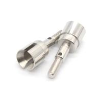 GTVNPOA RC Diff Cup For HSP 94180 1/10 RC Car 4X4 For Rock Crawler Pangolin For Unlimited For Climbing 2PCS Wheel Axle 18012(Silver)