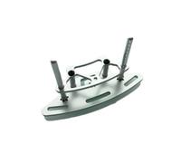 GTVNPOA Rc Front Rear Bumpers For HSP 94101 94102 94122 94103 94103Pro 94123 102037 02077 102058 1/10 RC Car Alum Front Bumper Plate Set Drift Upgrade(Silver)