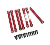 GTVNPOA RC linkage For ZD For Racing DBX-10 1/10 Metal 7 Pull Rods Remote Control Car Upgrades Modifications Vehicle Accessories(Red)