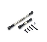 GTVNPOA RC Pull Rod For Henglong For Jjrc For Wpl 1/16 Metal Steering Servo Rod Remote Control Car Off-road Parts And Accessories Upgrades Replacement Use(Black)
