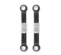 GTVNPOA RC Pull Rod For MJX 16207 16208 16209 16210 1/14 2pcs Metal Front Steering Rod Links Tie Rod RC Car Parts And Accessories Upgrade Replacement And Use(Black)