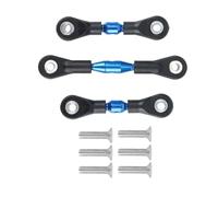 GTVNPOA RC Pull Rod For Tamiya For TT-01 1/10 3Pcs Metal Steering Rod Link Blue RC Off-road Car Tracked Vehicles Parts And Accessories Upgrade Replace Use