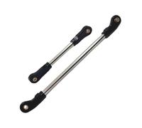 GTVNPOA RC Pull Rod For WLtoys 104006 104010 104020 104026 2Pcs Metal Front Axle Steering Rod For Fit Remote Control Car Parts And Accessories Upgrades Replacement Use(Black)