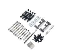 GTVNPOA RC Pull Rod For WPL C14 C24 For Henglong For Feiyu For Jjrc 1/16 Pull Rod Steering Gear Front Axle Steering Rod Shock Absorber Set Rc Car Parts Replacement(Gray)