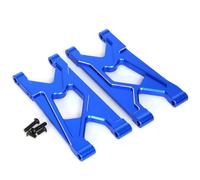 GTVNPOA Rc Replacement Parts For Arrma For Gorgon 4x2 1/10 Metal Upgrade Parts Steering Block Hub Carrier Suspension Arm Rc Car Upgrade Parts(Blue,Rear Lower)