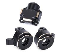 GTVNPOA Rc Replacement Parts For Axial For Bronco For Wrangler For SCX30 1/30 Steering Knuckles Brass Upgrade Set Diff Covers Rear Hub Weights Rc Accessories(2in1 Front)