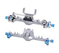 GTVNPOA Rc Replacement Parts For Axial For LCG For SCX24 Builds 1/24 160mm Wheelbase Aluminum Chassis Frame Kit Links Body Mount RC Crawler Upgrade Part(Axle Titanium)