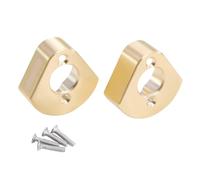 GTVNPOA Rc Replacement Parts For AXIAL For SCX30 For Bronco For Wrangler For Jlu Brass Front Rear Axle Weights 0.7'' Wheel Rim Adapter Diff Gear RC Parts(Rear Axle Weights)