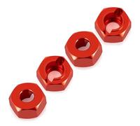 GTVNPOA Rc Replacement Parts For Hpi Venture For 1/18 Alu Alloy Servo Mount Hex Adapter Diff Cup Front Rear CVD For Universal Bracket RC Upgrade Parts(Adapter-Red)