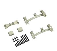 GTVNPOA Rc Replacement Parts For MN For D90 D91 D96 For MN99S 1/12 Metal Pull Rod Base For Seat & Axle Servo Bracket RC Car Repair Modify Upgrade Parts(Grey)