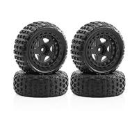 GTVNPOA Rc Tires Rims For Arrma 2S For Typhon For Grom ARA2106 1/18 Wheel For Rock Tire W215 RC Car Tracked Vehicles Parts Accessories And Upgrades Replacement Repair(Black)