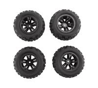 GTVNPOA Rc Tires Rims For MJX For Hyper Go 16207 16208 16209 16210 H16 H16H H16E H16P 1/16 4Pcs Tire Wheel Tyres RC Car Parts And Upgrades Replacement Repair