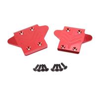 GTVNPOA Rc Toys Accessories For Arrma For Kraton 6S 1/8 2pcs Metal Front And Rear Chassis Protective Cover Skid Plate Set RC Car Upgrade Repairs Parts(Red)