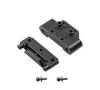 GTVNPOA Rc Toys Accessories For WLtoys 244016 For Losi Micro B Micro T 1/24 Aluminum Metal Front Bulkhead RC Car Upgrades Replacements Accessories(Black)