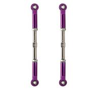 GTVNPOA RC Upgrade Parts For HPI For Savage For Flux 2350 For X For XL 4.6 5.9 2.4 5SC 21 93535 2Pc Metal Adjustable Turnbuckles 102MM Push Rod Replace For RC Car(Purple)