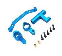 GTVNPOA RC Upgrade Parts For MJX 7303 1/7 Metal Front Steering Component Parts Set Remote Control Car Parts And Accessories Upgrade Replacement Use(Blue)