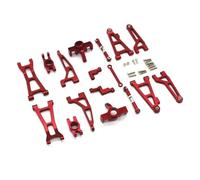 GTVNPOA RC Upgrade Parts For MJX For Hyper Go 16207 16208 16209 16210 H16H 1/16 Modified RC Drift Car Remote Control Cars Metal Upgrade Accessories(Red)