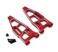 GTVNPOA Rc Upgrade Spare Parts For FeiShen For FS For Tank Sharks For Cheetah For Atom Leopard For Thunder 1/8 Metal Upgraded Front Lower Arm RC Car Accessories(Red)
