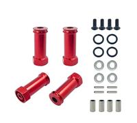 GTVNPOA Rc Upgrade Spare Parts For Wltoys 144001 124019 A959 12mm Wheel Hex Hub Drive Adapter Long 30mm Adaptor Extension Combiner Coupler RC Car Upgrade Parts(Red)