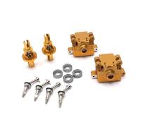 GTVNPOA Rc Upgrade Spare Parts For WLtoys 284131 K969 K979 K989 K999 P929 P939 1/28 RC Car Parts Metal Upgrade 27mm Drive Shaft Gearbox Differential(Yellow)