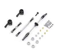 GTVNPOA Rc Upgrade Spare Parts For WPL B14 B24 B-24 C14 C24 C-24 B16 B36 Q60 1/16 Upgrade Metal Gear Bridge Axle RC Car Spare Parts Front Rear(Titanium front)