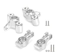 GTVNPOA Steering Knuckle Models For Arrma AR330187 AR330374 6S For Talion For Typhon Steering Block Rear Hub Remote Control Car Accessories(Silver,1set)
