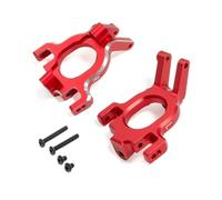 GTVNPOA Steering Knuckle Models For Arrma For Kraton For Outcast V2 1/10 For Mojave 4X4 4S For BLX 1/8 Aluminum Alloy C Hub For Seat Steering Rear Axle Cup RC Car Parts(Red,C Hubs)