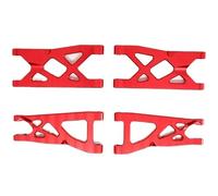 GTVNPOA Steering Knuckle Models For Arrma For Senton For Vorteks 1/10 Metal Upgrade Front Rear For Swing Arm CVD Steering Cup Axle Mount Hex Adapter Gearbox RC Car Parts(Red,1set swing)