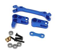 GTVNPOA Steering Knuckle Models For Arrma For Senton For Vorteks 1/10 Metal Upgrade Front Rear For Swing Arm CVD Steering Cup Axle Mount Hex Adapter Gearbox RC Car Parts(Blue,Steering group)