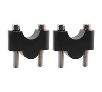 GTVRFLOKI 1 Pair Motorcycle 28mm 1 1/8 22mm 7/8 25mm 1 Handlebar Riser Bar Mount Handle Clamp Universal Motorbike Clamps Adapter Handlebar Clamp motorbike handlebar riser(Black,22mm)