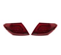 GTVRFLOKI Back Signal Bar Compatible With Benz For C-Class W204 C180 C200 2007-2014 Tail Lamp Dynamic Turn Signal Light Car Taillights Assembly Car Lights(Red)