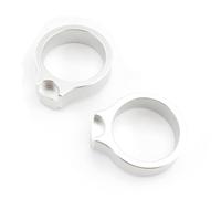 GTVRFLOKI C For CBR1100XX For Super For Blackbird 1996-2022 For CBR600F 1999-2006 For VFR800 2002-2013 Handle Risers 43mm Riser Mount Clamp 15mm Motorcycle Rise(Silver)