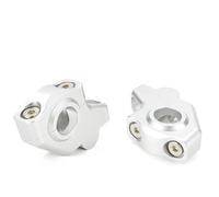 GTVRFLOKI Compatible With Suzuki For GSR750 2011-2018 For GSR1000 2015-2018 Motorbike Handle Bar Riser Motorcycle Handle Bar Risers Clamp Mount Adapter motorbike handlebar riser(Matte Silver)