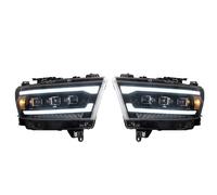GTVRFLOKI Front Headlight Compatible With Dodge For Ram 1500 2019 2020 2021 2022 2023 2024 Car Front Driving Lights DRL Sequential Turn Signal Headlamp